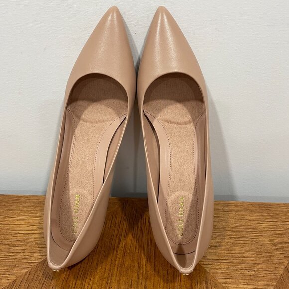 Cole Haan Go-to Park Pump Womens 9B Nude Leather Pointed Toe Stiletto Heels - Picture 9 of 13
